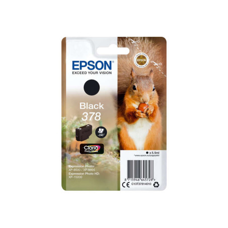 Cartucho de tinta Epson 378 Negro Original - 12,32€