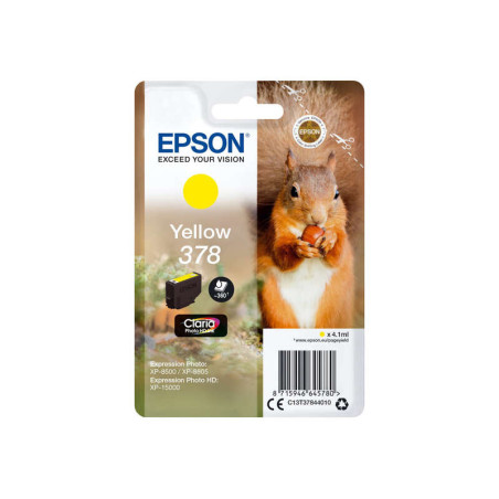Cartucho de tinta Epson 378 Amarillo Original - 12,32€