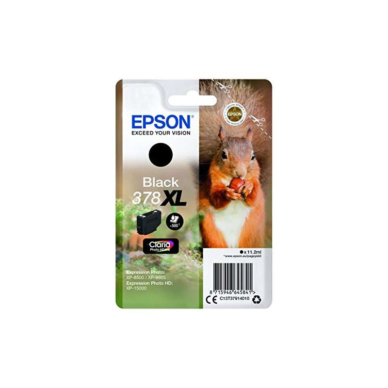 Cartucho de tinta Epson 378XL Negro Original - 22,09€