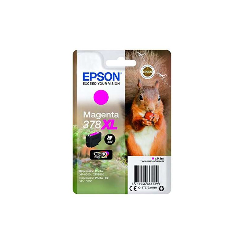 Cartucho de tinta Epson 378XL Magenta Original - 22,94€