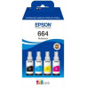 Cartucho de tinta Epson 664 Pack de 4 Botellas de Tinta es