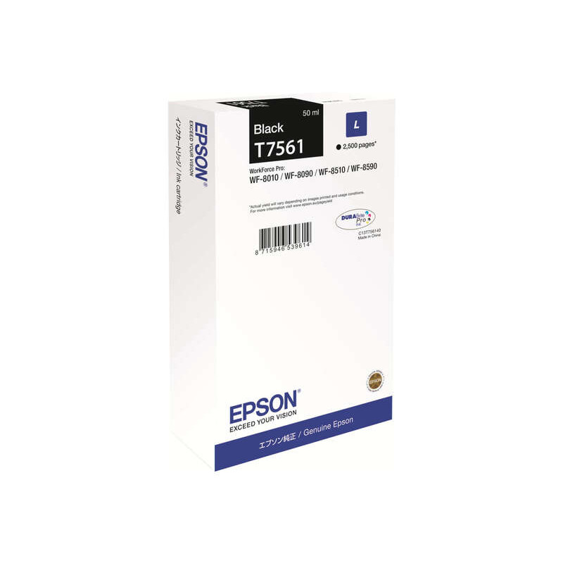 Cartucho de tinta Epson T7561 Negro Original - 69,45€