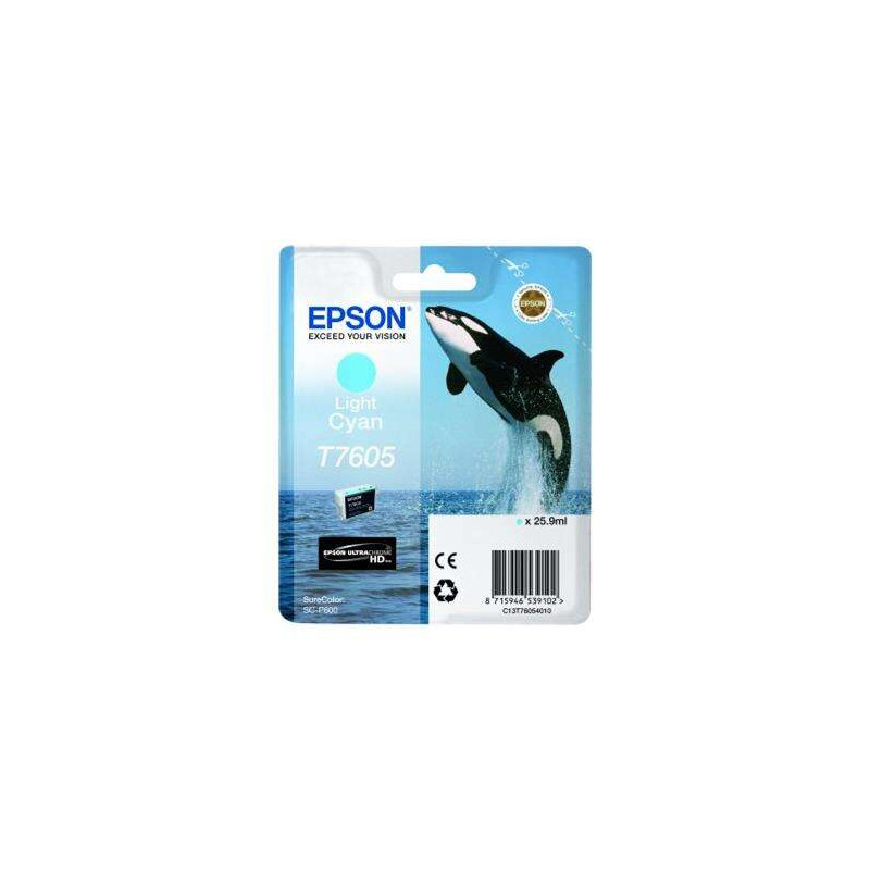 Cartucho de tinta Epson T7605 Cyan Light Original - 27,06€