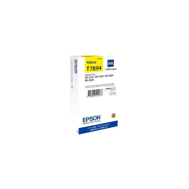 Cartucho de tinta Epson T7894 Amarillo Original - 82,01€