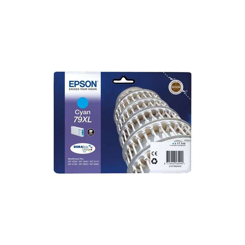 Cartucho de tinta Epson T7902 (79XL) Cyan Original - 42,39€