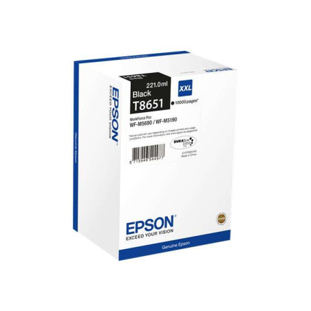 Cartucho de tinta Epson T8651 Negro Original - 210,08€