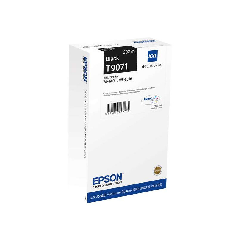 Cartucho de tinta Epson T9071 Negro Original - 146,03€