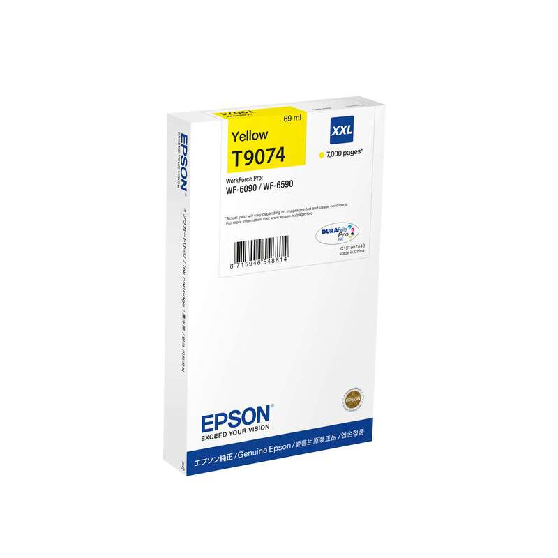 Cartucho de tinta Epson T9074 Amarillo Original - 118,29€