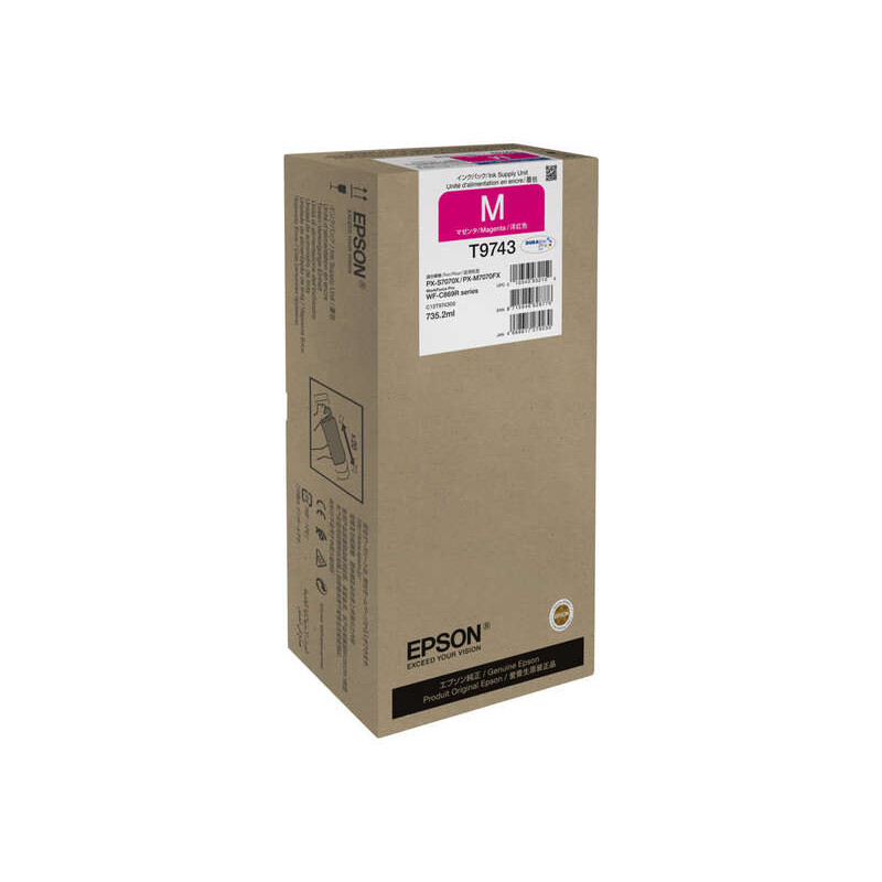 Cartucho de tinta Epson T9743 Magenta Original - 676,56€