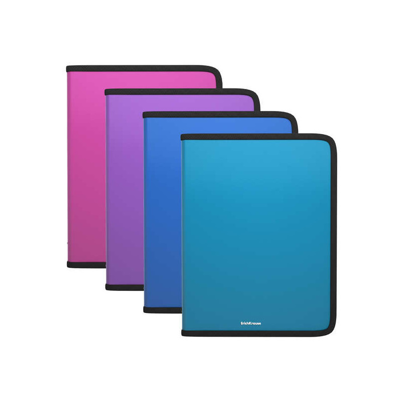 ErichKrause Carpetas con Cremallera Matt Vivid - 1,61€