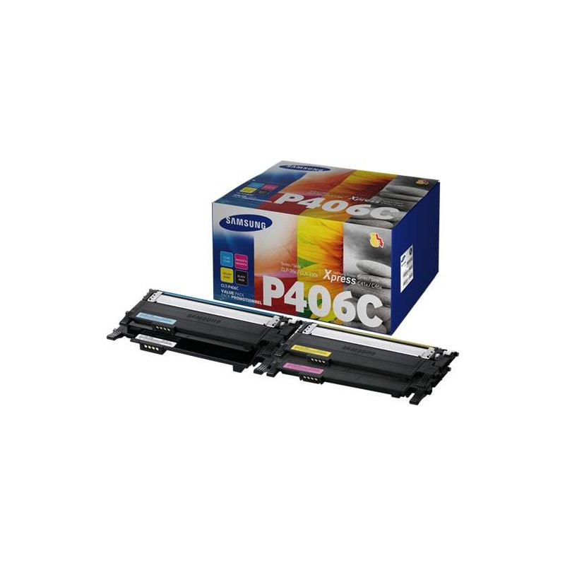Tóner Samsung CLP360/CLX3305 Pack de 4 Cartuchos de Toner