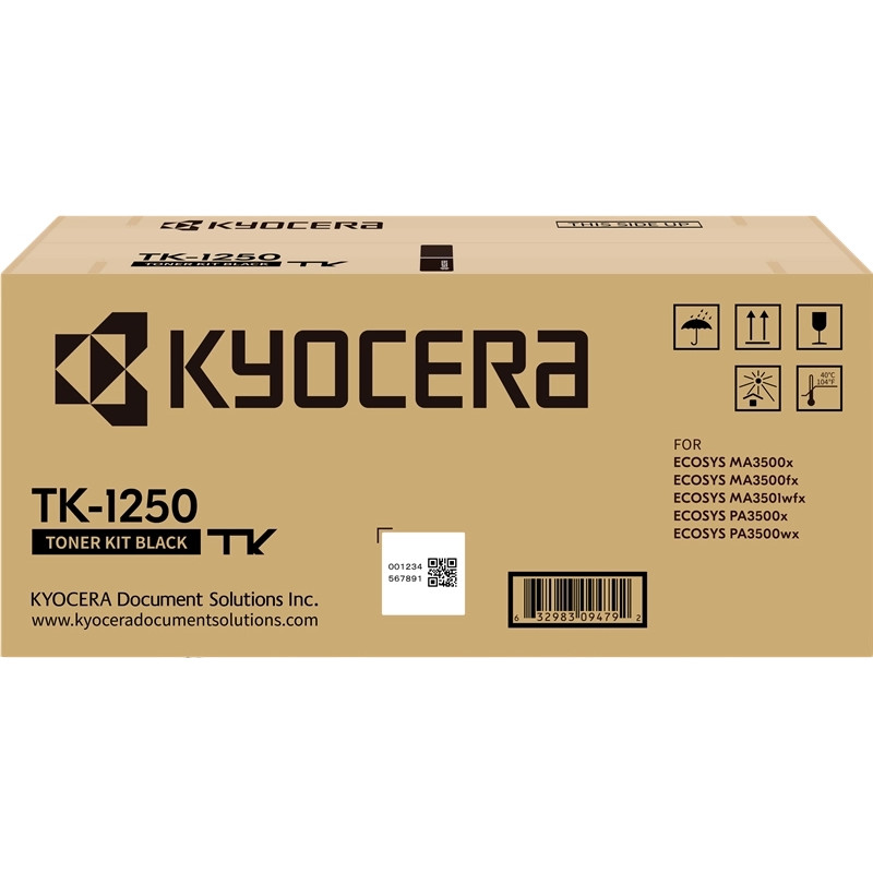 Tóner Kyocera TK1250 Negro Original - 84,22€ | Envío 24h