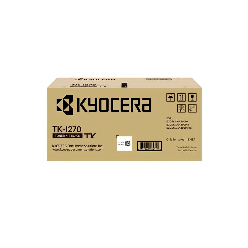Tóner Kyocera TK1270 Negro Original - 110,85€ | Envío 24h