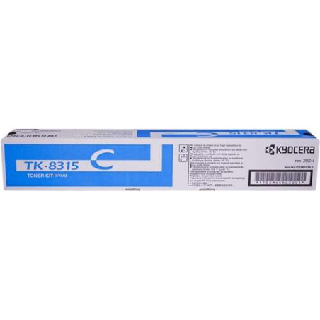 Tóner Kyocera TK8315 Cyan Original - 53,20€ | Envío 24h