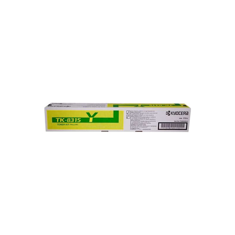 Tóner Kyocera TK8315 Amarillo Original - 53,20€ | Envío 24h