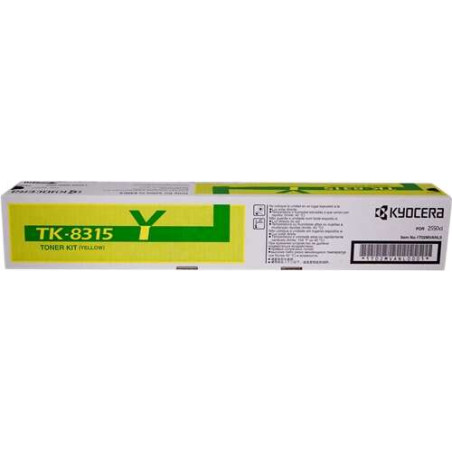 Tóner Kyocera TK8315 Amarillo Original - 53,20€ | Envío 24h