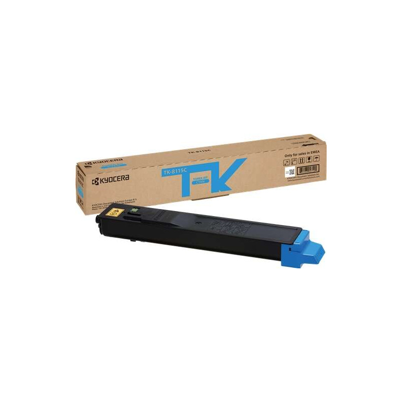 Tóner Kyocera TK8115 Cyan Original - 68,97€ | Envío 24h
