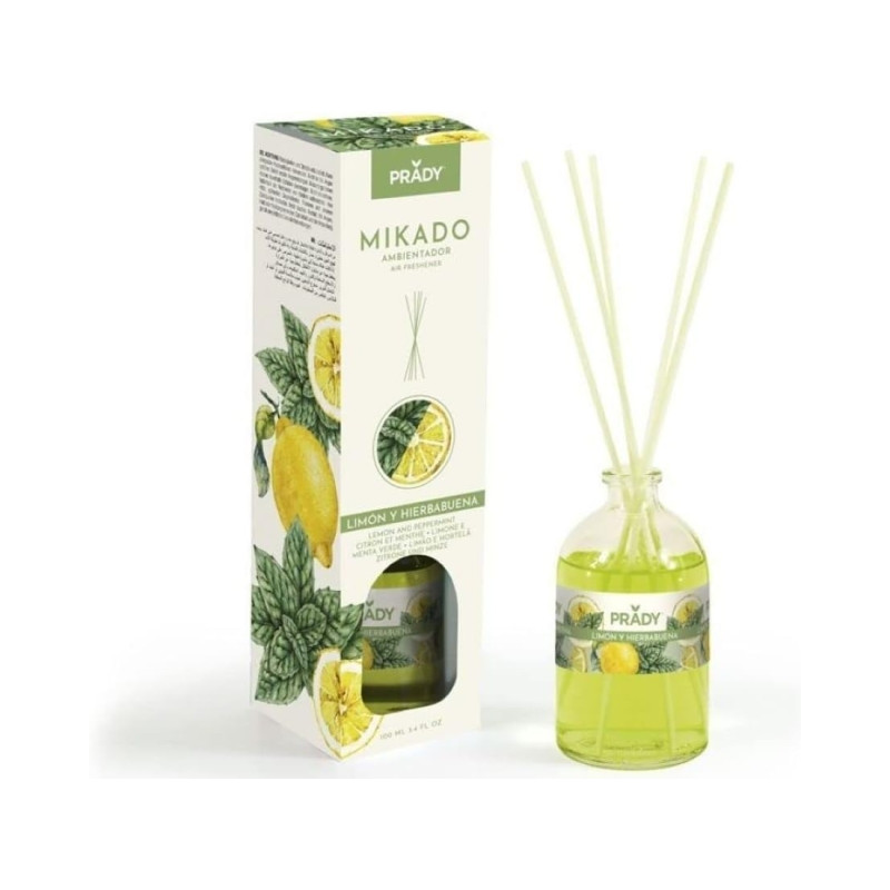 Fusor Prady Ambientador Mikado Limon y Hierbabuena - 2,14€