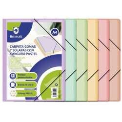 Bismark Carpeta de Gomas A4 Kanguro con Solapas - 1,33€