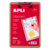 Apli Carpeta Portapapeles con Base de Madera y Pinza