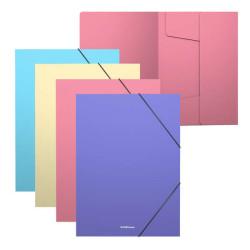 ErichKrause Pack de 4 Carpetas Solapas Matt Pastel A4 