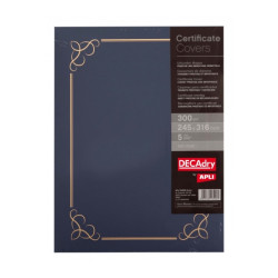 Apli Pack de 5 Carpetas para Certificados y Diplomas 