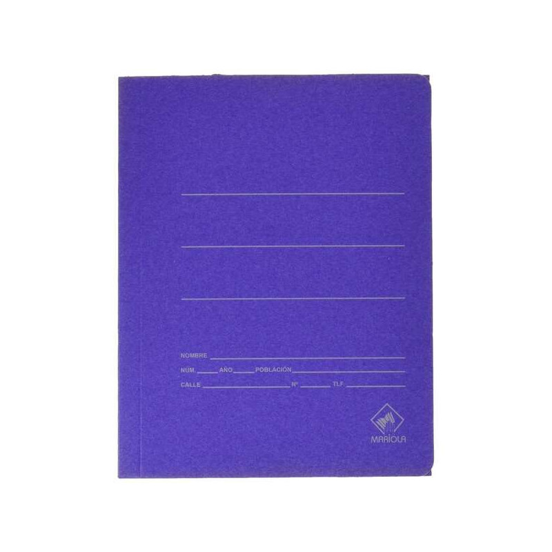 Mariola Carpeta de Carton con Bolsa Folio 500gr/m2 (20u.)
