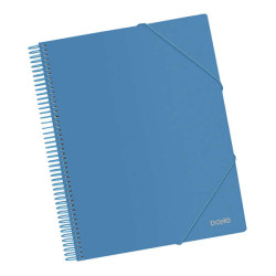 Dohe Carpeta con 20 Fundas Tamaño A4 Azul