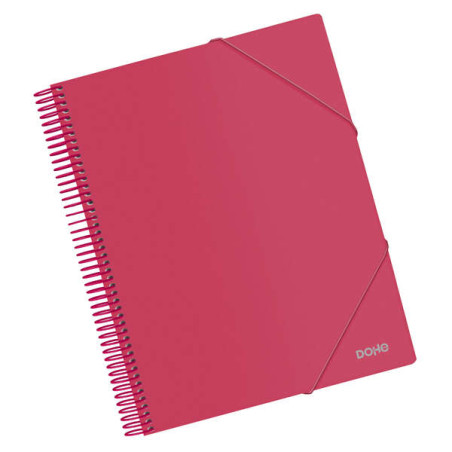 Dohe Carpeta con 20 Fundas Tamaño A4 Rosa