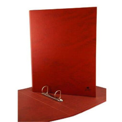 Mariola Carpeta de 2 Anillas Carton Forrado Papel Plastificado Cuero (5u.)