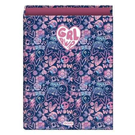 Dohe Girl Power Carpeta con 4 Anillas de 40mm