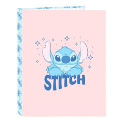 Safta Stitch Ohana Carpeta con 4 Anillas 25mm
