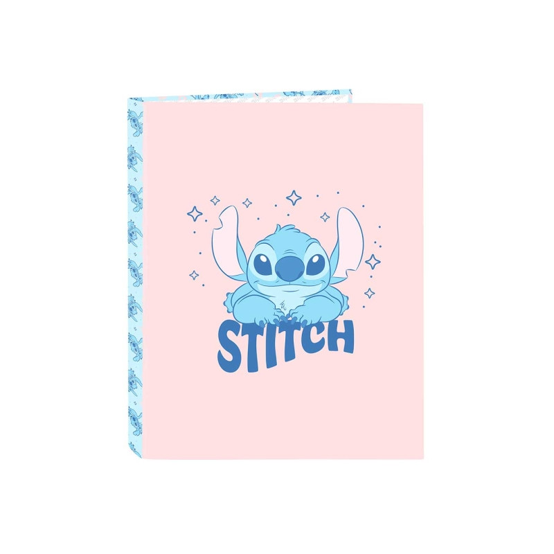 Safta Stitch Ohana Carpeta con 4 Anillas 25mm