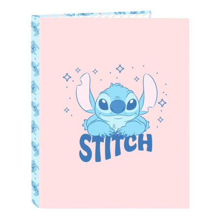 Safta Stitch Ohana Carpeta con 4 Anillas 25mm