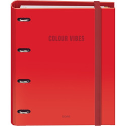 Dohe Colour Vibes Carpeta de 4 Anillas Mixtas de 35mm Recambio 100 Hojas Cuadricula 5mm