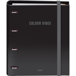 Dohe Colour Vibes Carpeta de 4 Anillas Mixtas de 35mm Recambio 100 Hojas Cuadricula 5mm