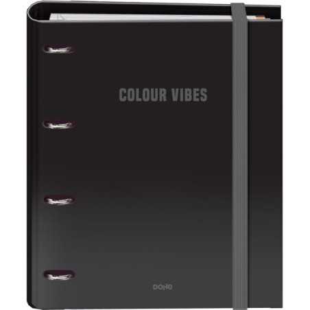 Dohe Colour Vibes Carpeta de 4 Anillas Mixtas de 35mm Recambio 100 Hojas Cuadricula 5mm