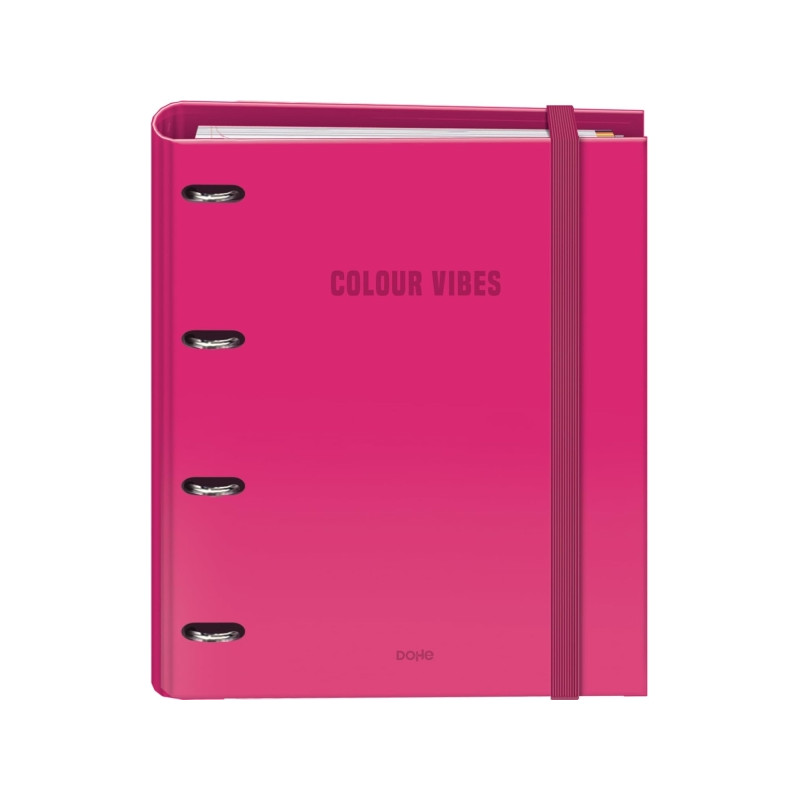 Dohe Colour Vibes Carpeta de 4 Anillas Mixtas de 35mm Recambio 100 Hojas Cuadricula 5mm
