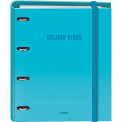 Dohe Colour Vibes Carpeta de 4 Anillas Mixtas de 35mm Recambio 100 Hojas Cuadricula 5mm