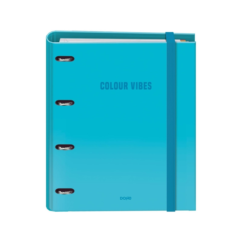 Dohe Colour Vibes Carpeta de 4 Anillas Mixtas de 35mm Recambio 100 Hojas Cuadricula 5mm