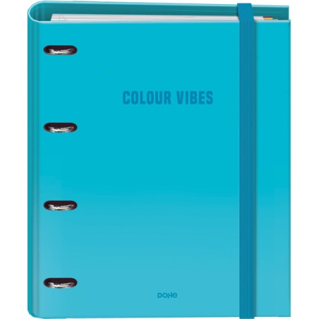 Dohe Colour Vibes Carpeta de 4 Anillas Mixtas de 35mm Recambio 100 Hojas Cuadricula 5mm