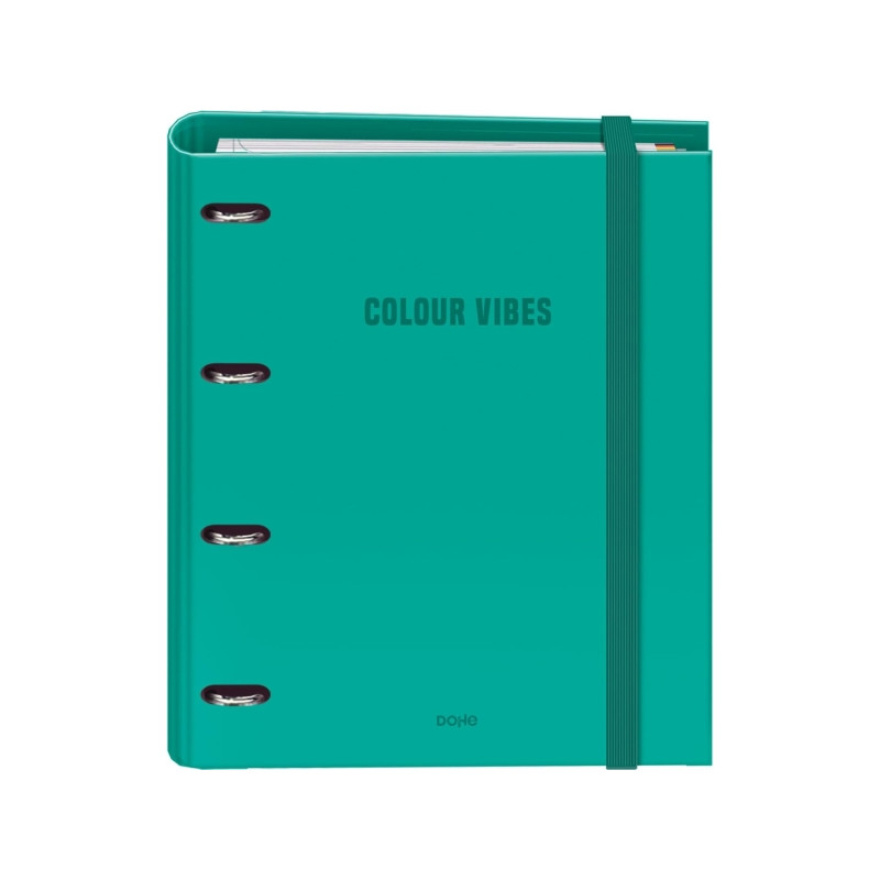 Dohe Colour Vibes Carpeta de 4 Anillas Mixtas de 35mm Recambio 100 Hojas Cuadricula 5mm