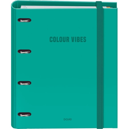 Dohe Colour Vibes Carpeta de 4 Anillas Mixtas de 35mm Recambio 100 Hojas Cuadricula 5mm