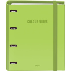 Dohe Colour Vibes Carpeta de 4 Anillas Mixtas de 35mm Recambio 100 Hojas Cuadricula 5mm