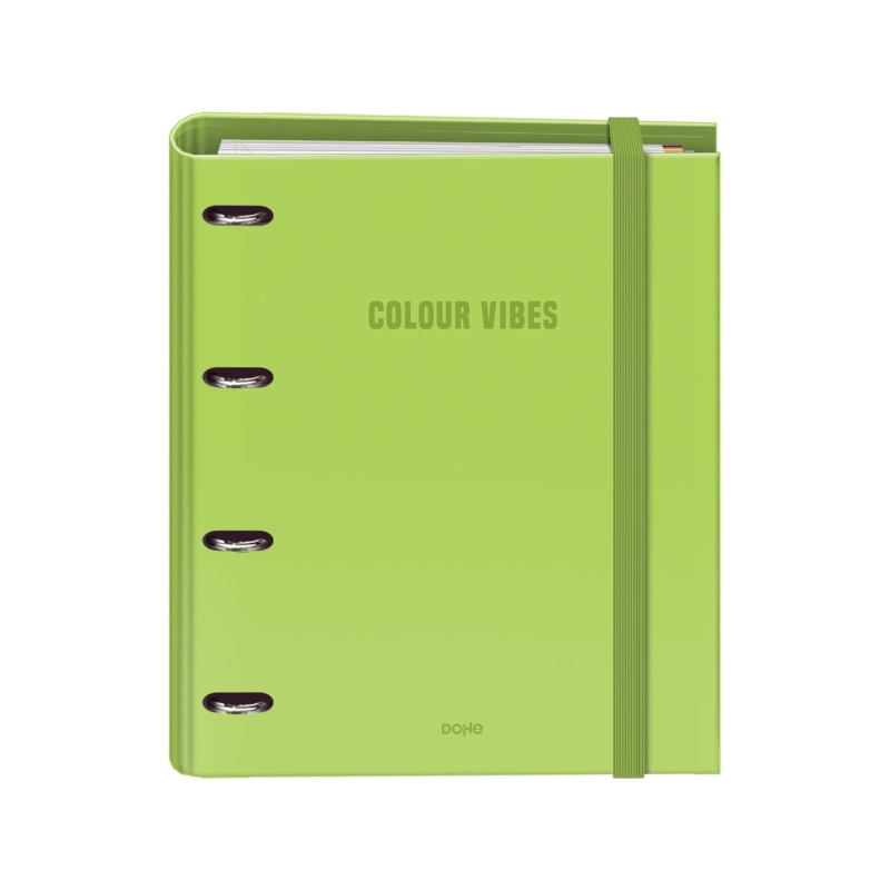 Dohe Colour Vibes Carpeta de 4 Anillas Mixtas de 35mm Recambio 100 Hojas Cuadricula 5mm