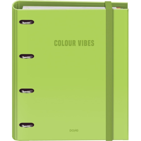 Dohe Colour Vibes Carpeta de 4 Anillas Mixtas de 35mm Recambio 100 Hojas Cuadricula 5mm