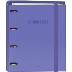 Dohe Colour Vibes Carpeta de 4 Anillas Mixtas de 35mm Recambio 100 Hojas Cuadricula 5mm