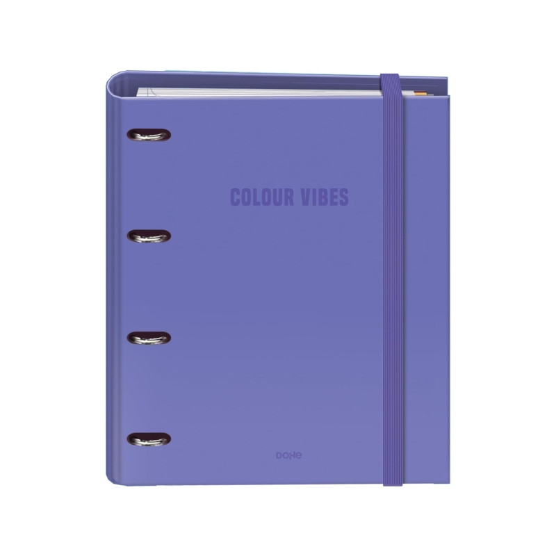 Dohe Colour Vibes Carpeta de 4 Anillas Mixtas de 35mm Recambio 100 Hojas Cuadricula 5mm