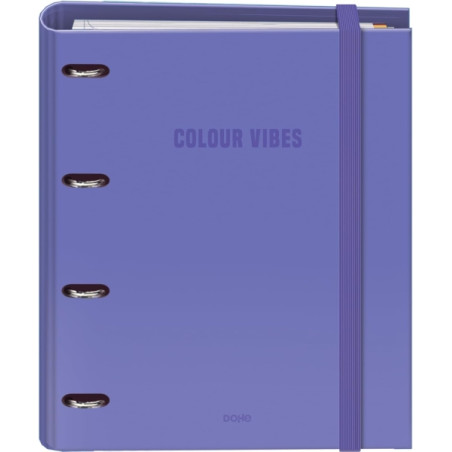 Dohe Colour Vibes Carpeta de 4 Anillas Mixtas de 35mm Recambio 100 Hojas Cuadricula 5mm