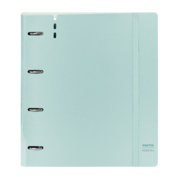 Safta Carpeta de 4 Anillas Azul Claro